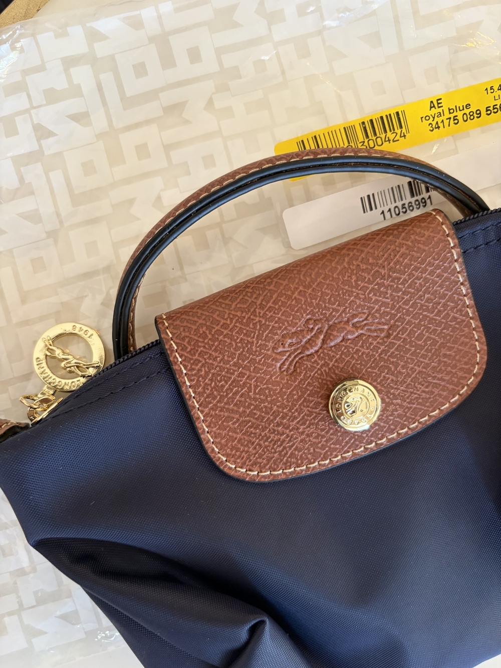 Longchamp LE PLIAGE ORIGINAL POUCH Navy - Picture 2 of 4
